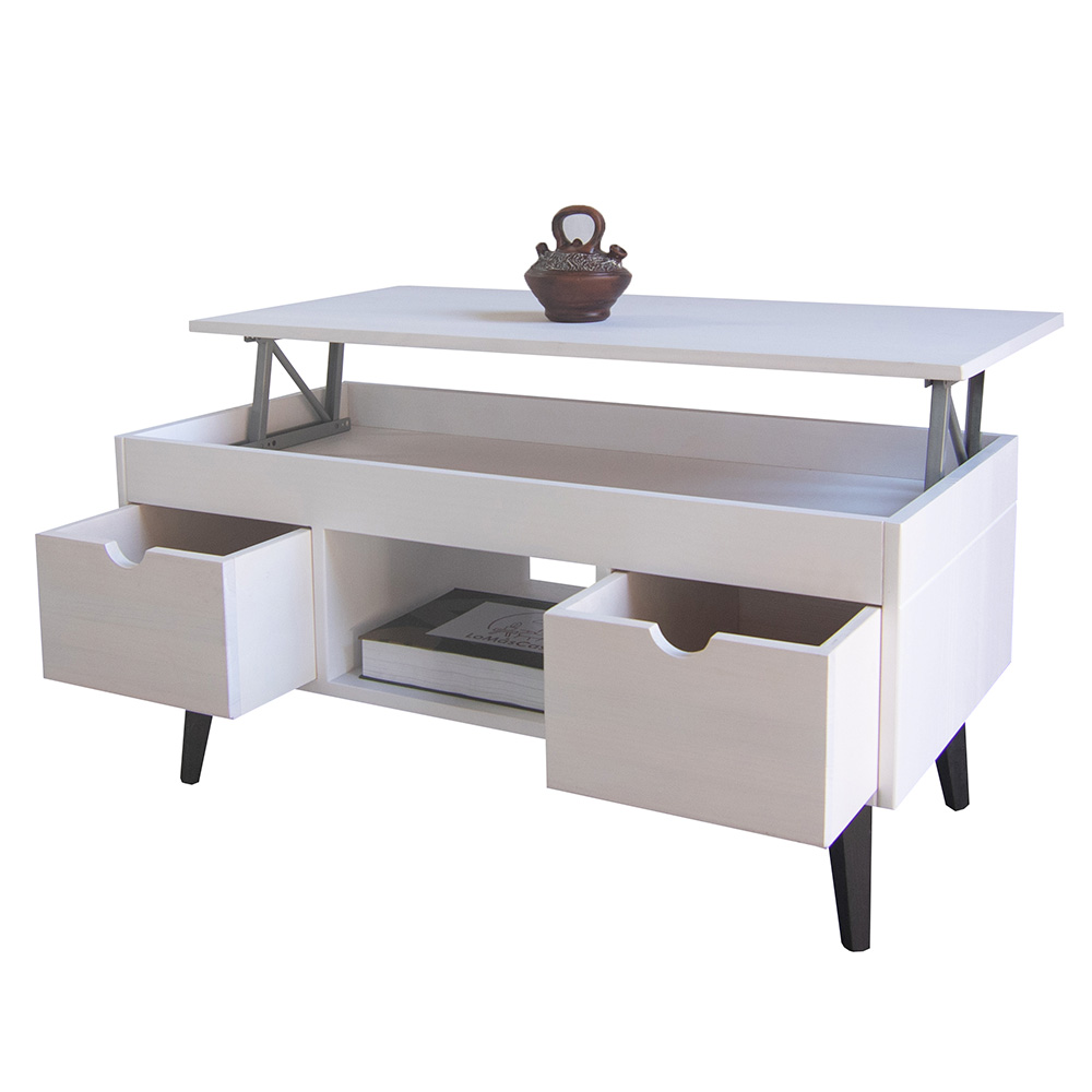 mesa de centro dos cajones